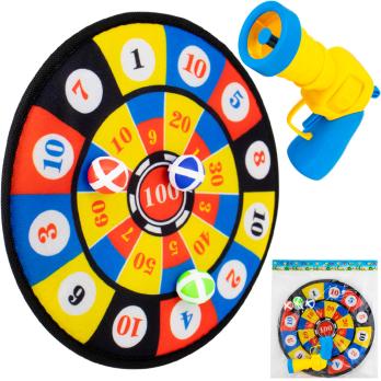 Дартс   Липучка  28 см с пистолетом     1850960