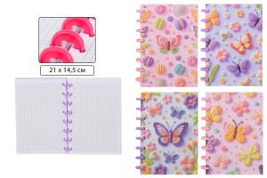 Блокнот 235,00  Вышивка цветные кольца  7717