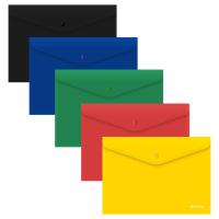 Папка - конверт  с кнопкой   А4  плотная   Berlingo /12