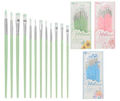 Кисти Нейлон  Ассорти   /набор  12шт./   7517