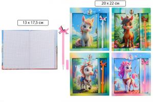 Блокнот     ЛОШАДЬ 220,00  В коробке на замочке + ручка 7627