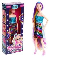 Кукла  9318409 на шарнирах пайетки в коробке