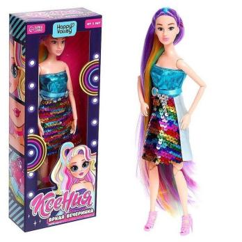 Кукла  9318409 на шарнирах пайетки в коробке