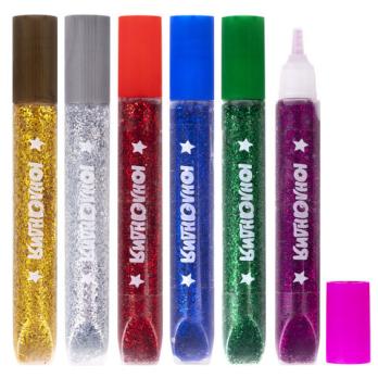 Гель  с  блёстками  (набор    6цв)   Юнландия  662249