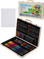 Набор      д/творч.  220 предметов   кейс  дерев.  1459