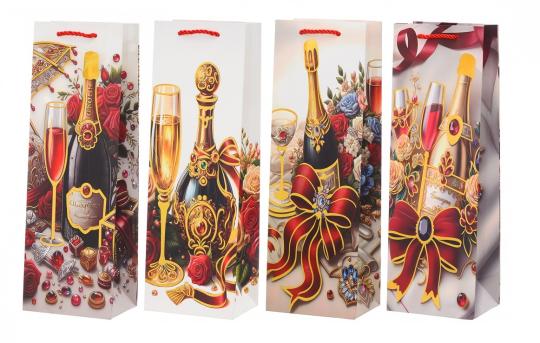 Сумочка  ламинир.  Плотная  БУТЫЛОЧНАЯ