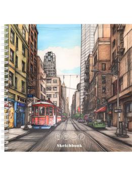 Блокнот Скетч  145,00  190*190  40л. спир. Крафт