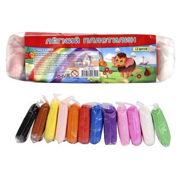 Пластилин    Лёгкий  12 цв.  ЭКОНОМ