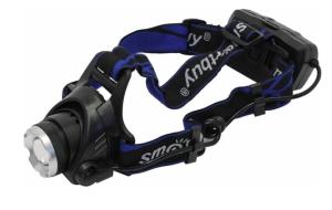Фонарь налоб  Аккум.   LED  zoom  Smartbuy  HL024