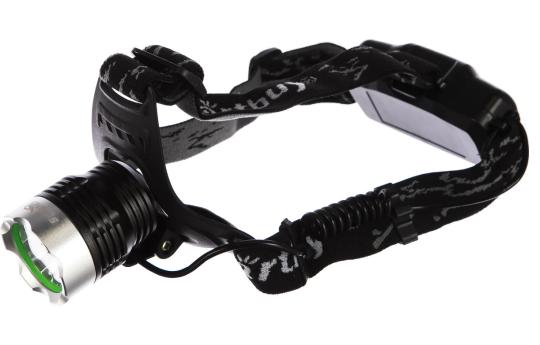 Фонарь налоб  Аккум.  LED zoom HL023