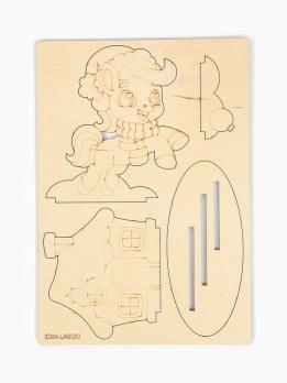 Роспись по дереву  Домик лошадка 10900674