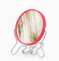 Зеркало  круглое  2х сторон. металл. 9 см 1042515