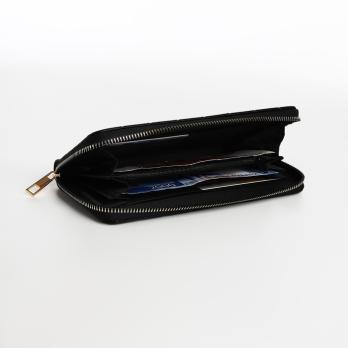 Кошелёк 290,00 жен. Черный одна молния 9869956