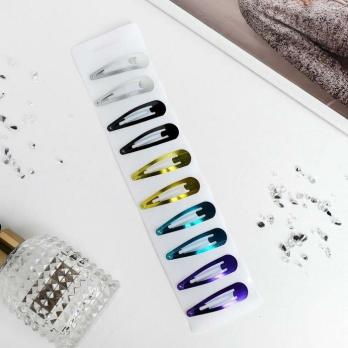 Укр. Зажим   Чпок 4,8 см. Перламутр /10  4729611  #3