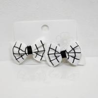 Укр. Зажим  Бантик  6см. клетка (цена за набор 2шт)  PRSH 033  #8