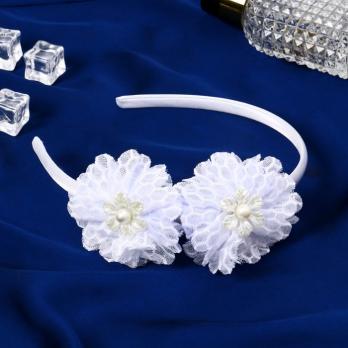 Укр. Ободок  53,00  Белый  цветок  #5