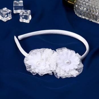 Укр. Ободок  53,00  Белый  цветок  #5