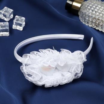 Укр. Ободок  53,00  Белый  цветок  #5