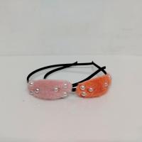 Укр. Ободок  Мех  овал, бантик /6/12  #8