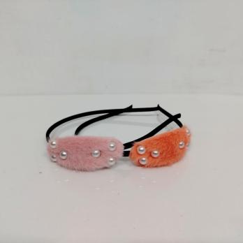 Укр. Ободок  Мех  овал, бантик /6/12  #8