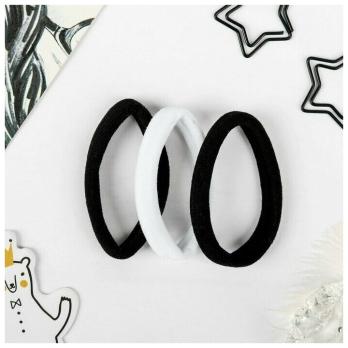 Укр. Резинка   /набор 3шт/ Чёрная  Трио 4332527  #1