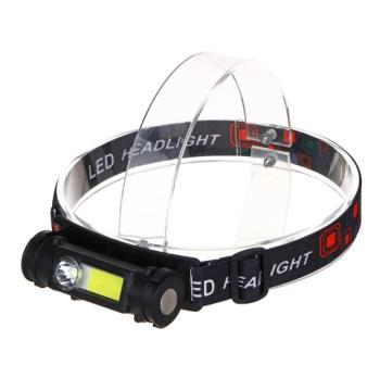 Фонарь налоб  Аккум.  1 LED + COB  221081