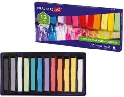 Пастель  сухая  12 цв.  Brauberg  181464