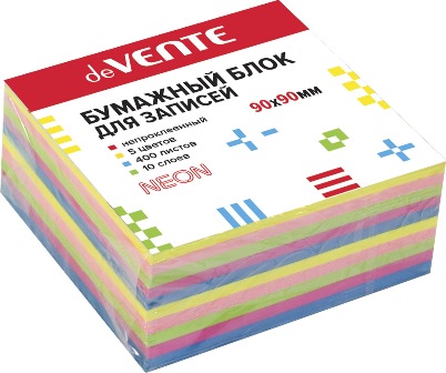 Бумага  д/зам.   Блок  цветной  5цв.  НЕОН  2012703