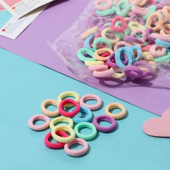 Укр. Резинка  /набор 100 шт/ Махрушка  пастель 7908762  #2