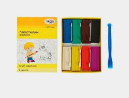 Пластилин   8цв.  ГАММА  /24