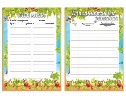 Портфолио  листы  Ученика / набор  16 листов/  126896