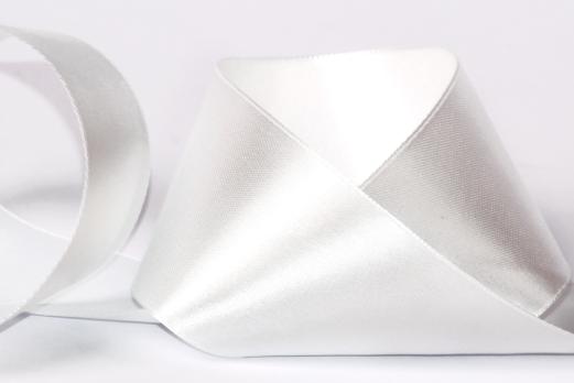 Лента  Текстил. Атлас.  50 мм.  2,5м.  белая