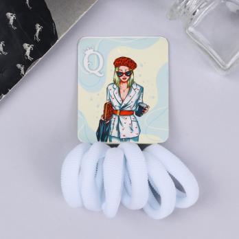 Укр. Резинка   /набор  6 шт/  Белые   10105108 #13