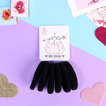 Укр. Резинка   /набор  6 шт/  Черные  10815311 #4