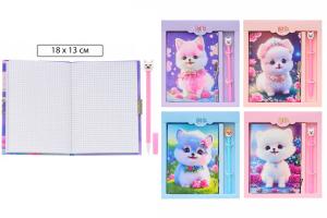Блокнот 245,00  замоч. + ручка  Собачка  7828