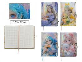 Блокнот 285,00  замоч. А5 Девушка  7771