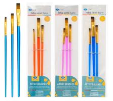 Кисти  Нейлон  плоские  /набор  3шт./ 3667