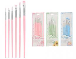 Кисти Нейлон  Ассорти   /набор  6шт./   7516