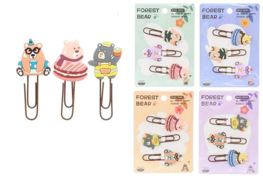 Закладки-Скрепки  (набор 3 штуки)