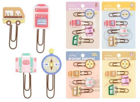 Закладки-Скрепки  (набор 4 штуки)