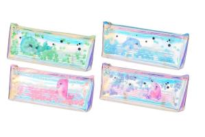 Пенал - косметичка  Дельфин  пайетки  5173