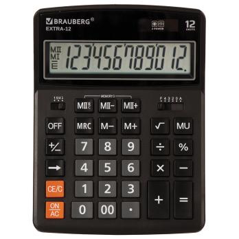 Калькулятор  BRAUBERG  EXTRA-12-BK  250481