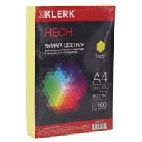 Бумага  ксер.  ЦВЕТНАЯ  500л.    неон ЖЕЛТАЯ  80г