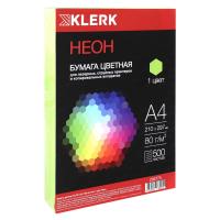 Бумага  ксер.  ЦВЕТНАЯ  500л.    неон ЗЕЛЕНАЯ  80г