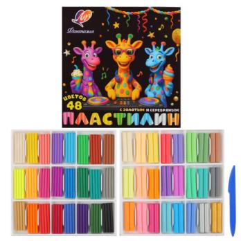 Пластилин  Воск. 48цв.  ЛУЧ  Фантазия /7