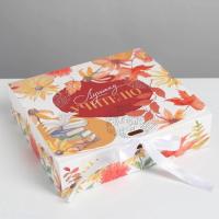 Коробка  подарочная  УЧИТЕЛЮ 20*18 см
