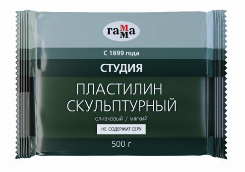 Пластилин  Скульптурный  ГАММА 0,5кг. телес, серый, терракот.