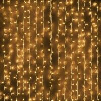 Гирлянда эл.  Дождь  280  LED 2 * 2  желтый