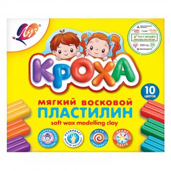 Пластилин  10цв.  ЛУЧ  Кроха /20  мягкий