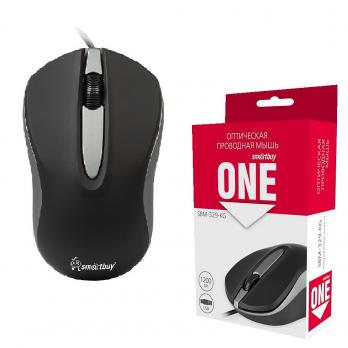 Мышь  компьют.  проводная USB SmartBuy  SBM-329-KG